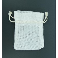 4"X5" White Burlap Pouches (Lot of 1 Poly Bag - 6 pcs. Per Poly Bag) SALE ITEM